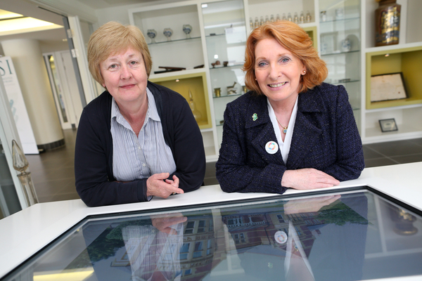 Minister Kathleen Lynch, T.D. and Dr. Ann Frankish in the PSI Museum