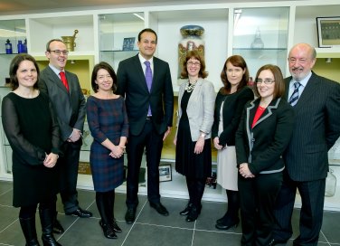 Representatives from the three Schools of Pharmacy pictured with Minister for Health, Leo Varadkar TD, along with members of PSI Council and Registrar
