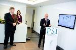 Immediate PSI Past President Paul Fahey speaking at PSI House opening